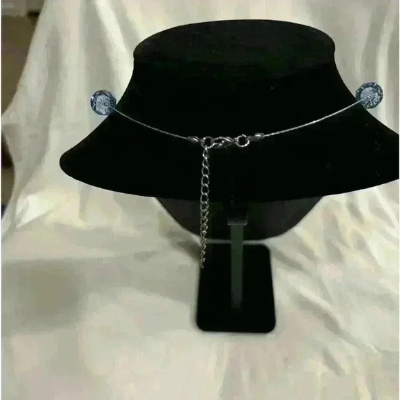 Blue bead necklace and earring set! - Picture 5 of 6